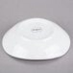 Libbey Porcelana Infinity 10 oz. Bright White Oval Porcelain Bowl - Sample