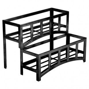 Cal-Mil 1343-13 Mission Black Six Jar Display - 12