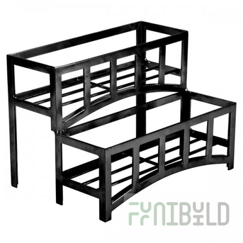 Cal-Mil 1343-13 Mission Black Six Jar Display - 12