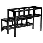 Cal-Mil 1343-13 Mission Black Six Jar Display - 12