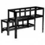 Cal-Mil 1343-13 Mission Black Six Jar Display - 12
