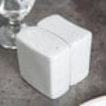 Tuxton GZP-730 TuxTrendz 2.5 oz. Bright White China Salt Shaker - 12/Case