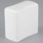 Tuxton GZP-730 TuxTrendz 2.5 oz. Bright White China Salt Shaker - 12/Case