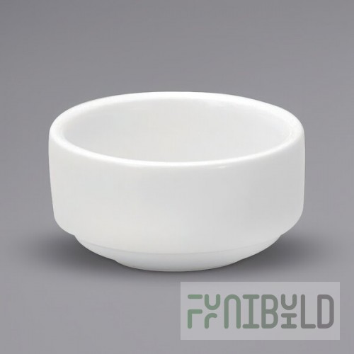 Oneida Buffalo Bright White Ware by 1880 Hospitality F8010000610M 1.5 oz. Mini Porcelain Ramekin - 72/Case