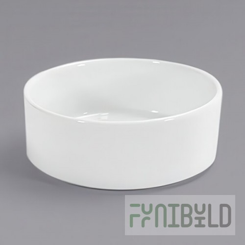 Front of the House Soho 6 oz. Bright White Round Porcelain Ramekin - 12/Case