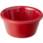 Acopa 3 oz. Red Smooth Melamine Ramekin - 12/Case