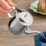 Vollrath 46310 10 oz. Mirror Finish Stainless Steel Gooseneck Beverage Server