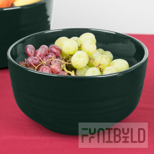 TableCraft CW3170HGN 3.5 Qt. Hunter Green Cast Aluminum Fruit Bowl