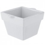 TableCraft CW1470GY 2 Qt. Gray Cast Aluminum Square Condiment Bowl