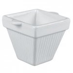 TableCraft CW1470GY 2 Qt. Gray Cast Aluminum Square Condiment Bowl