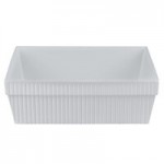 TableCraft CW1470GY 2 Qt. Gray Cast Aluminum Square Condiment Bowl