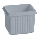 TableCraft CW1470GY 2 Qt. Gray Cast Aluminum Square Condiment Bowl