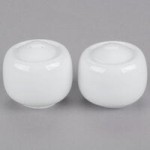 10 Strawberry Street TAV-6 Taverno 1.75 Qt. White Porcelain Serving Bowl - 6/Case