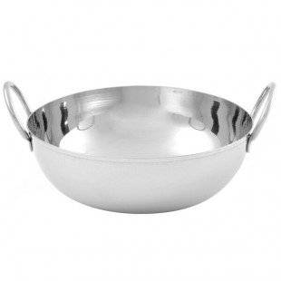 American Metalcraft BD65 32 oz. Stainless Steel Balti Dish - 6 5/8 American Metalcraft BD65 32 oz. Stainless Steel Balti Dish - 6 5/8