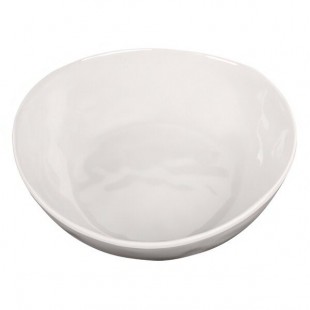 Elite Global Solutions Maya 48 oz. Cream Reactive Glaze Irregular Round Melamine Bowl - 6/Case Elite Global Solutions Maya 48 oz. Cream Reactive Glaze Irregular Round Melamine Bowl - 6/Case