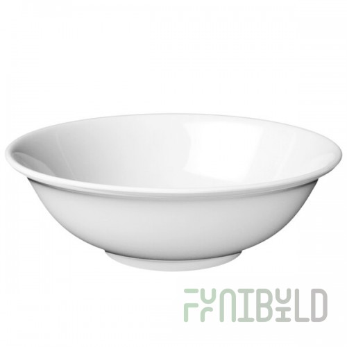 Thunder Group NS5075W Nustone White Melamine Rimless Bowl 1.63 Qt. - 12/Pack