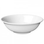 Thunder Group NS5075W Nustone White Melamine Rimless Bowl 1.63 Qt. - 12/Pack
