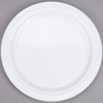 Thunder Group NS5075W Nustone White Melamine Rimless Bowl 1.63 Qt. - 12/Pack