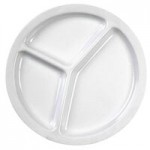 Thunder Group NS5075W Nustone White Melamine Rimless Bowl 1.63 Qt. - 12/Pack
