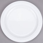 Thunder Group NS5075W Nustone White Melamine Rimless Bowl 1.63 Qt. - 12/Pack