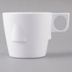 Thunder Group NS5075W Nustone White Melamine Rimless Bowl 1.63 Qt. - 12/Pack
