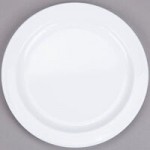 Thunder Group NS5075W Nustone White Melamine Rimless Bowl 1.63 Qt. - 12/Pack