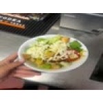 Thunder Group NS5075W Nustone White Melamine Rimless Bowl 1.63 Qt. - 12/Pack