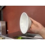 Thunder Group NS5075W Nustone White Melamine Rimless Bowl 1.63 Qt. - 12/Pack