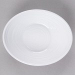 Elite Global Solutions DS63-W Swirl 12 oz. White Oblong Melamine Bowl - 6/Case Elite Global Solutions DS63-W Swirl 12 oz. White Oblong Melamine Bowl - 6/Case