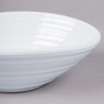 Elite Global Solutions DS63-W Swirl 12 oz. White Oblong Melamine Bowl - 6/Case Elite Global Solutions DS63-W Swirl 12 oz. White Oblong Melamine Bowl - 6/Case