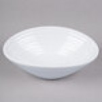 Elite Global Solutions DS63-W Swirl 12 oz. White Oblong Melamine Bowl - 6/Case Elite Global Solutions DS63-W Swirl 12 oz. White Oblong Melamine Bowl - 6/Case