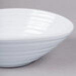 Elite Global Solutions DS63-W Swirl 12 oz. White Oblong Melamine Bowl - 6/Case Elite Global Solutions DS63-W Swirl 12 oz. White Oblong Melamine Bowl - 6/Case