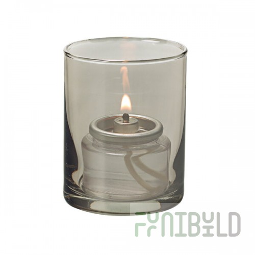 Hollowick 5176S Smoke Lustre Glass Cylinder Tealight