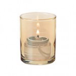 Hollowick 5176S Smoke Lustre Glass Cylinder Tealight
