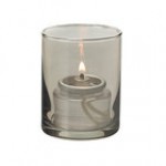 Hollowick 5176S Smoke Lustre Glass Cylinder Tealight
