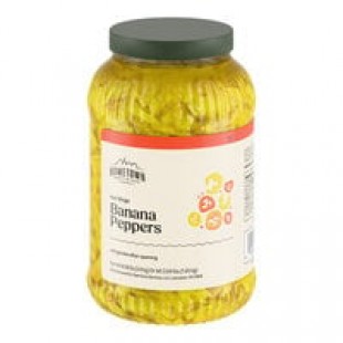 Del Sol 1 Gallon Hot Banana Peppers - 4/Case