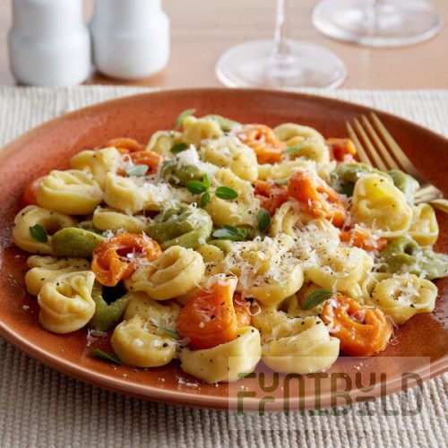 Seviroli Pre-Cooked Tricolor Cheese Tortellini Pasta 10 lb. Bag