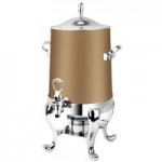 Eastern Tabletop 3117RZ Park Avenue 4 Qt. Rectangular Bronze Coated Stainless Steel Roll Top Chafer