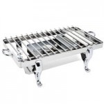 Eastern Tabletop 3117RZ Park Avenue 4 Qt. Rectangular Bronze Coated Stainless Steel Roll Top Chafer