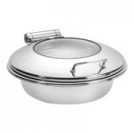 Eastern Tabletop 3117RZ Park Avenue 4 Qt. Rectangular Bronze Coated Stainless Steel Roll Top Chafer
