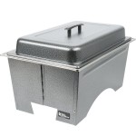 Sterno Full Size Silver Vein Fold Away Chafer with Lid and Full Size Pan Sterno Full Size Silver Vein Fold Away Chafer with Lid and Full Size Pan