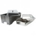 Sterno Full Size Silver Vein Fold Away Chafer with Lid and Full Size Pan Sterno Full Size Silver Vein Fold Away Chafer with Lid and Full Size Pan