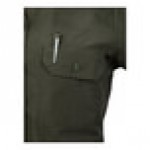Mercer Culinary Metro Edge Women's Olive Short Sleeve Brewer / Work Shirt - 2XL
