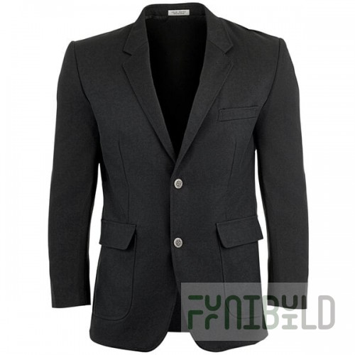 National Patrol by Henry Segal Men's Customizable Black Single Breasted Blazer - 50