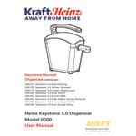 Heinz Keystone 1.5 Gallon Yellow Plastic Countertop Pump Dispenser with 2 Heinz Yellow Mustard Pouches