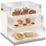 Cal-Mil 3018-55-12 Luxe Condiment Display with Glass Jars and Stainless Steel Base - 12 1/4