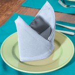 Intedge Light Blue 65/35 Polycotton Blend Cloth Napkins, 20