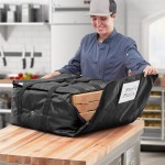 CaterGator Dash Insulated Pizza Delivery Bag Black Soft-Sided Heavy-Duty Nylon 22 1/2