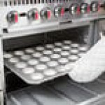 Chicago Metallic 45575 35 Cup 3.8 oz. Glazed Aluminized Steel Muffin / Cupcake Pan - 17 7/8