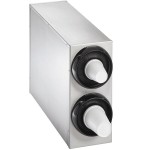 Vollrath 58822-A-A Stainless Steel 2-Slot Vertical 8 - 44 oz. Countertop Cup Dispenser Cabinet Vollrath 58822-A-A Stainless Steel 2-Slot Vertical 8 - 44 oz. Countertop Cup Dispenser Cabinet